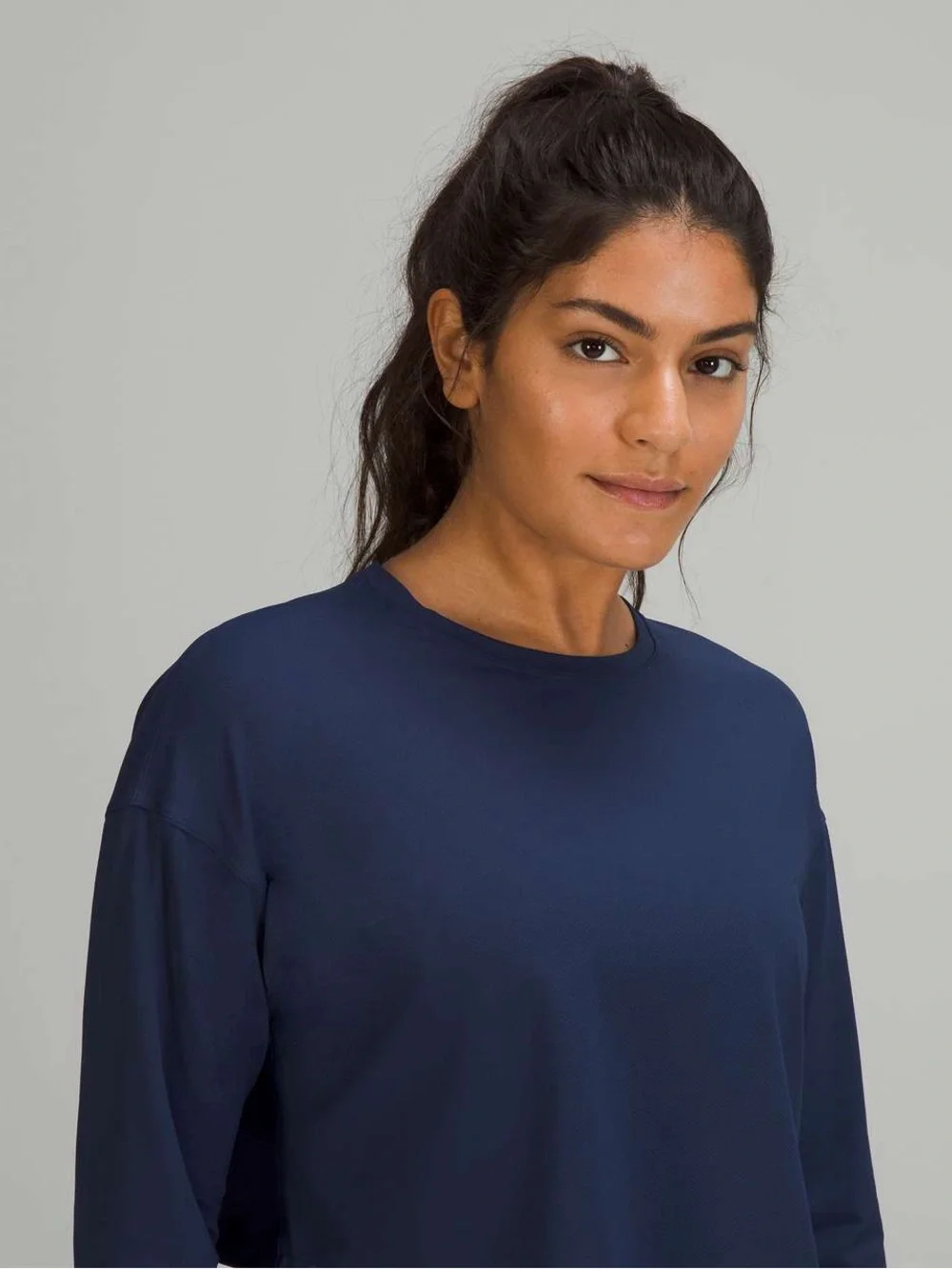 073. Lululemon Muscle Love Long Sleeve Shirt Night Sea size 12